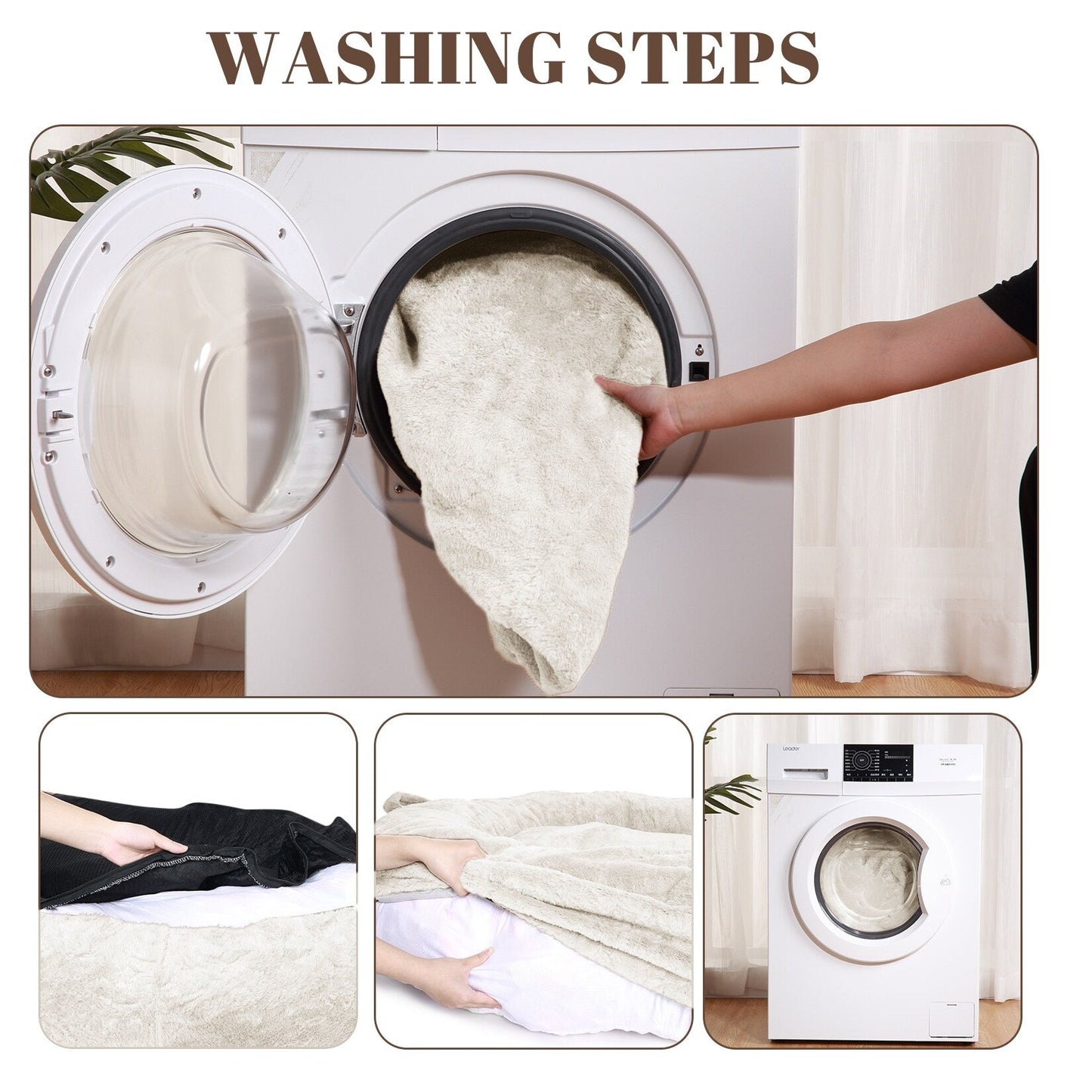 Lit géant pour chien (71 x 48 x 14 cm), lavable, idéal pour les siestes des humains et des adultes.