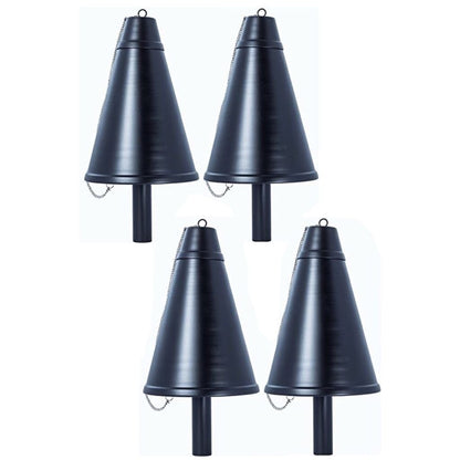 Grande torche tiki hawaïenne en forme de cône