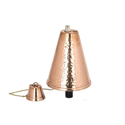 Grande torche tiki hawaïenne en forme de cône