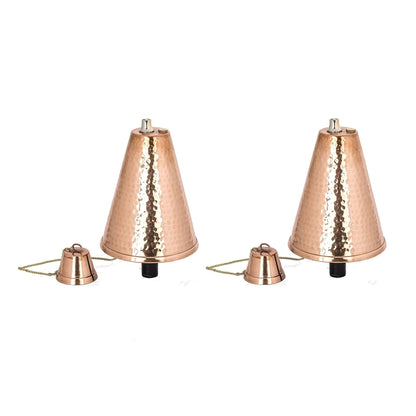 Grande torche tiki hawaïenne en forme de cône