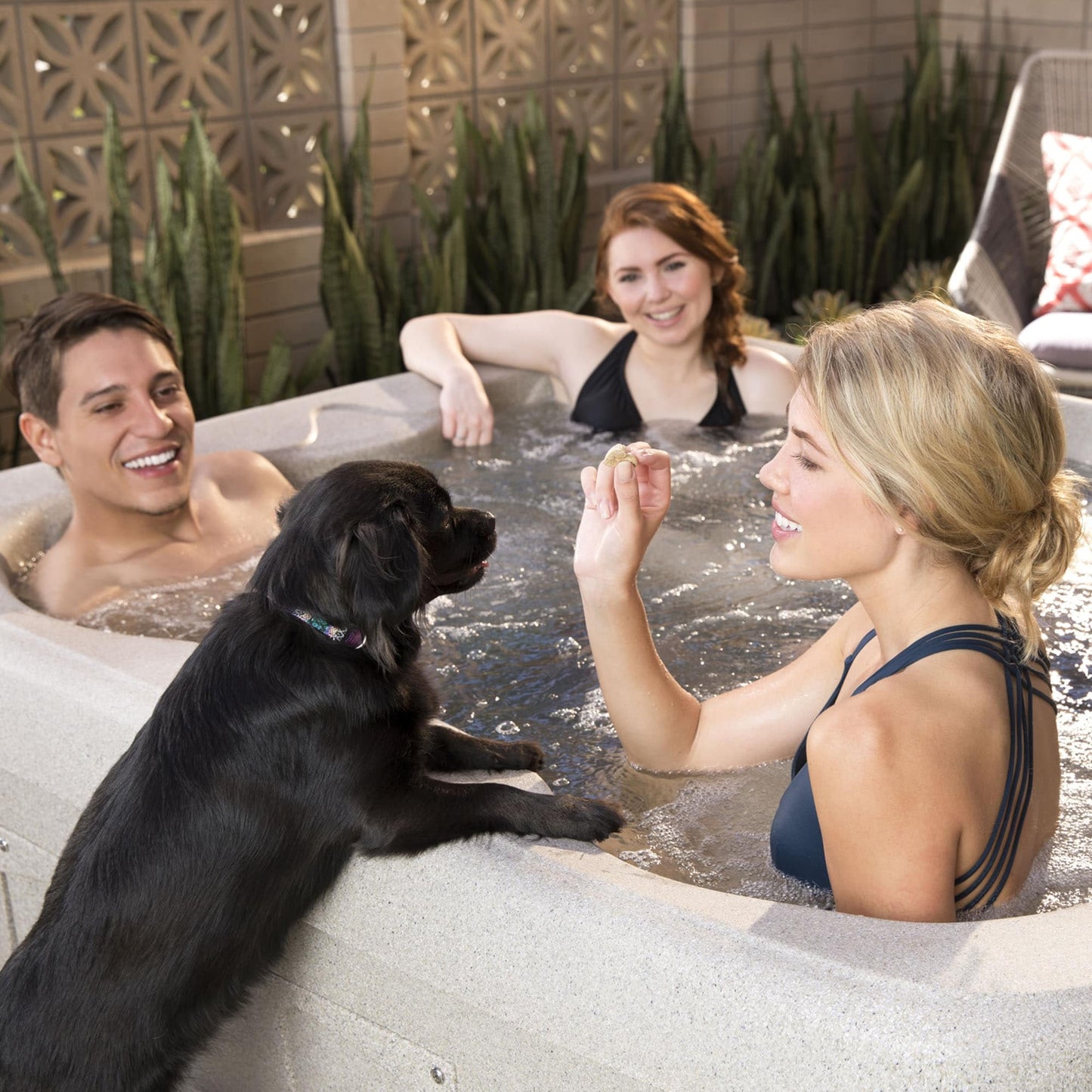 Spa Lifesmart LS100 4 personnes 13 jets 110 V Plug and Play avec éclairage LED sous-marin