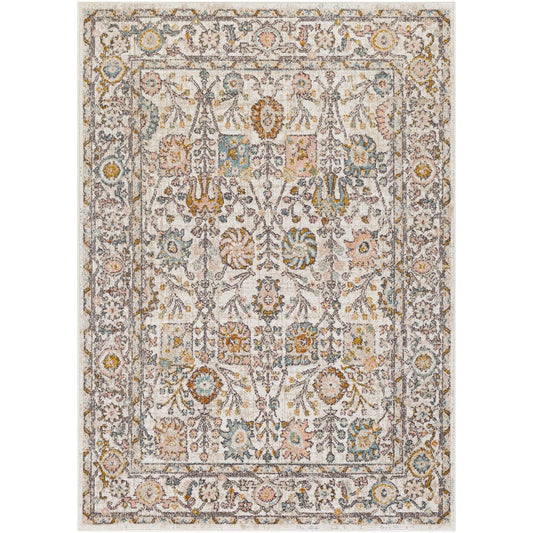 Tapis Livabliss Ankara revisité, motif floral et botanique traditionnel