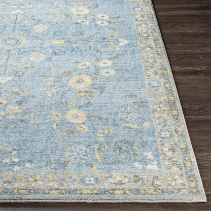 Tapis Livabliss Erin revisité, style traditionnel floral et botanique