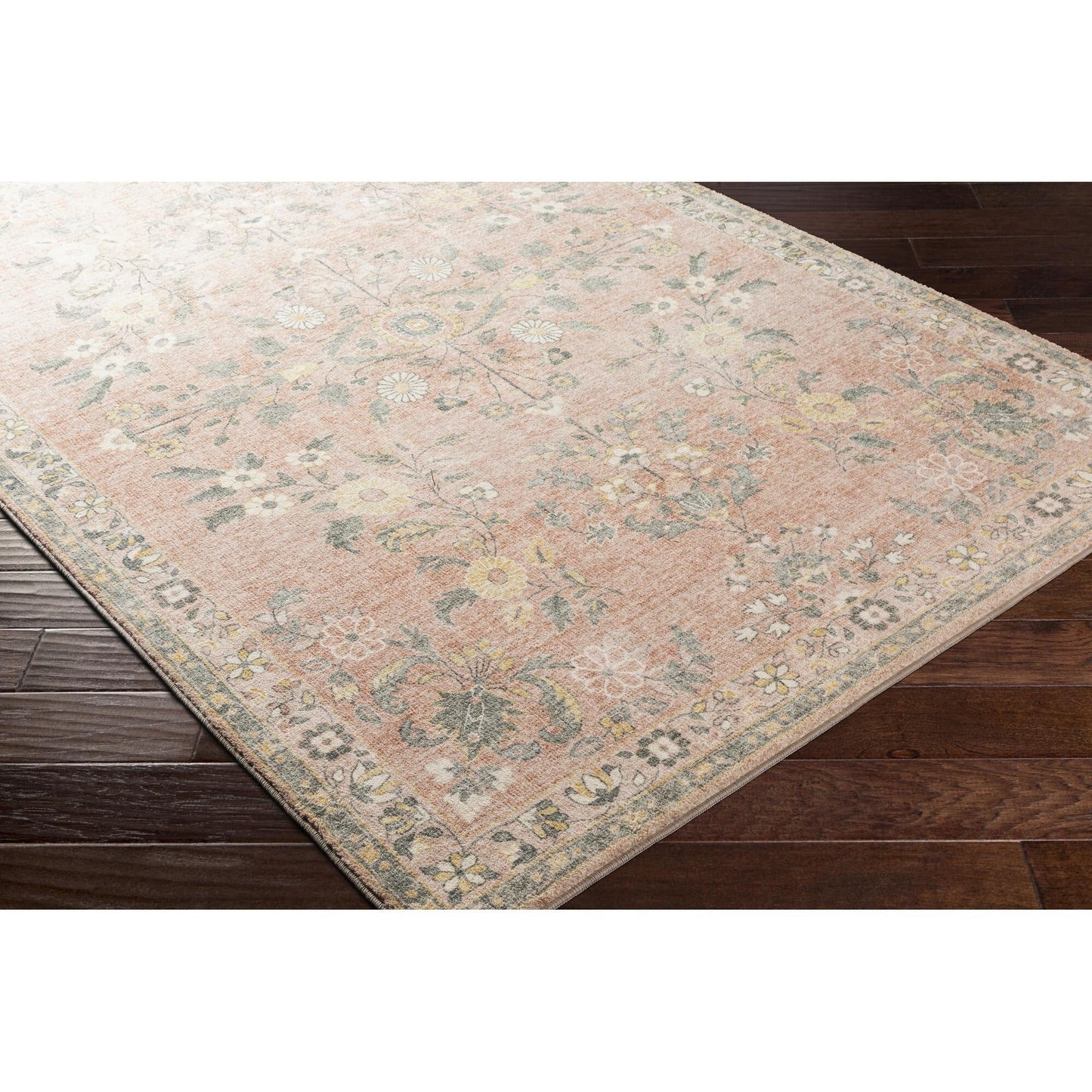 Tapis Livabliss Erin revisité, style traditionnel floral et botanique