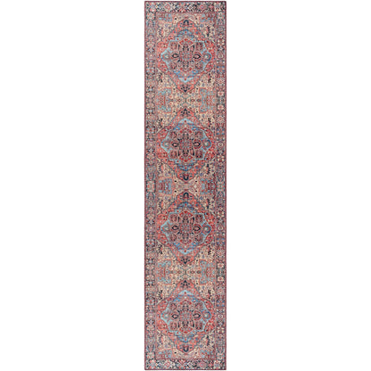 Tapis de sol Livabliss Iris à médaillon traditionnel revisité