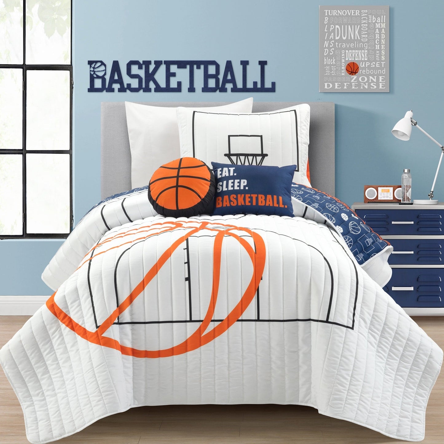 Ensemble de courtepointe Lush Decor Basketball Game