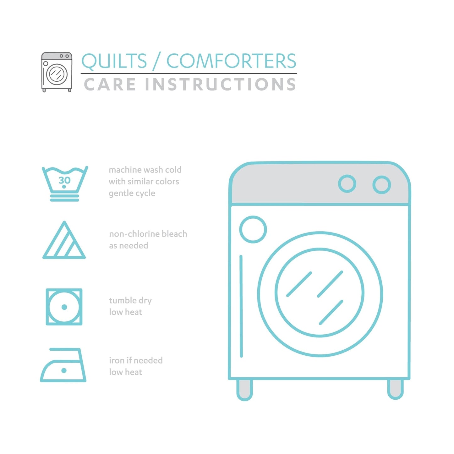 Ensemble de courtepointe Porch &amp; Den Marguerite Licorne/Cœur