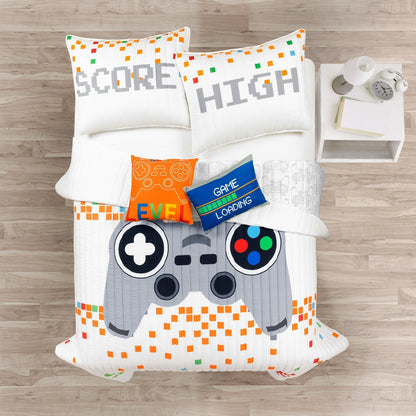 Ensemble de courtepointe 5 pièces pour enfants Lush Decor Jeux vidéo