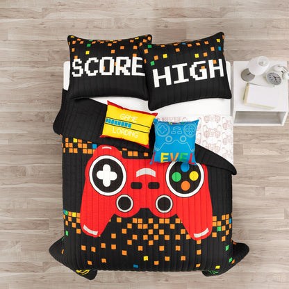 Ensemble de courtepointe 5 pièces pour enfants Lush Decor Jeux vidéo