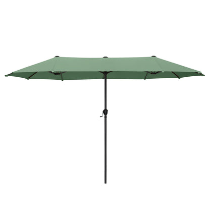 Parasol de terrasse double face extra large de 4 m (13 pi) avec manivelle, MAISON ARTS