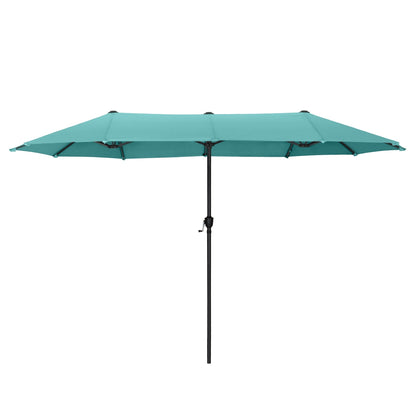Parasol de terrasse double face extra large de 4 m (13 pi) avec manivelle, MAISON ARTS