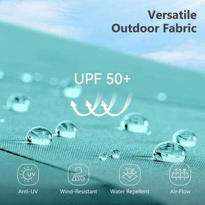 Parasol de terrasse double face extra large de 4 m (13 pi) avec manivelle, MAISON ARTS