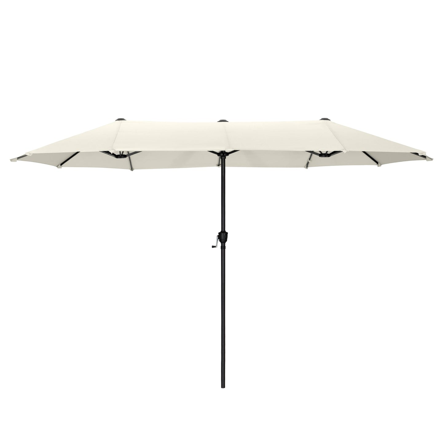 Parasol de terrasse double face extra large de 4 m (13 pi) avec manivelle, MAISON ARTS