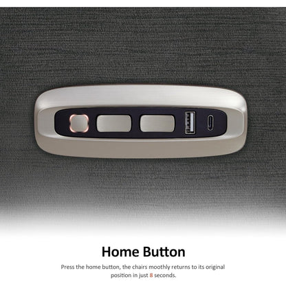 Fauteuil inclinable électrique MCombo Zero Wall-Hugger avec appui-tête réglable, idéal pour les petits espaces et les camping-cars, tissu ST257