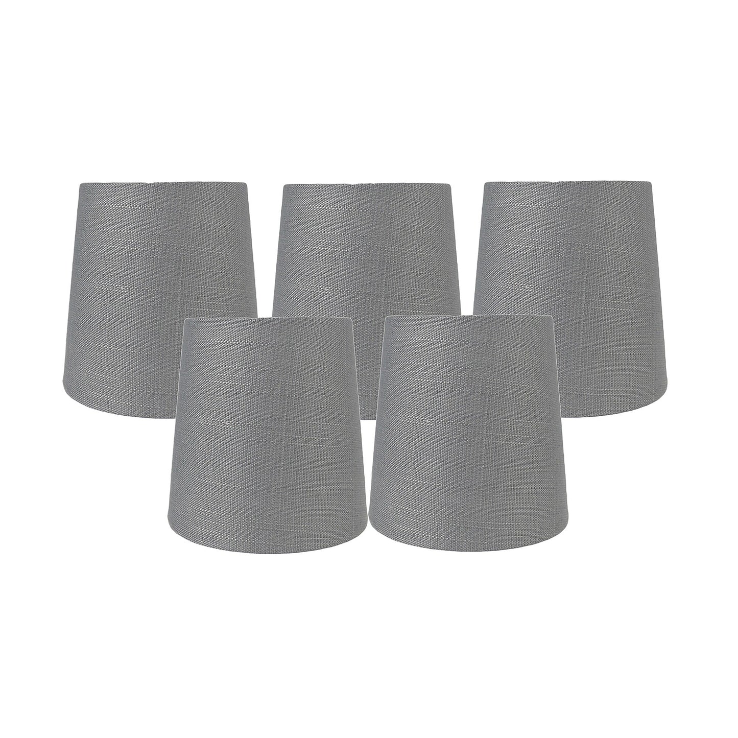 Abat-jour à pince en lin MERIVILLE pour lustre, 10 cm x 12,5 cm x 12,5 cm