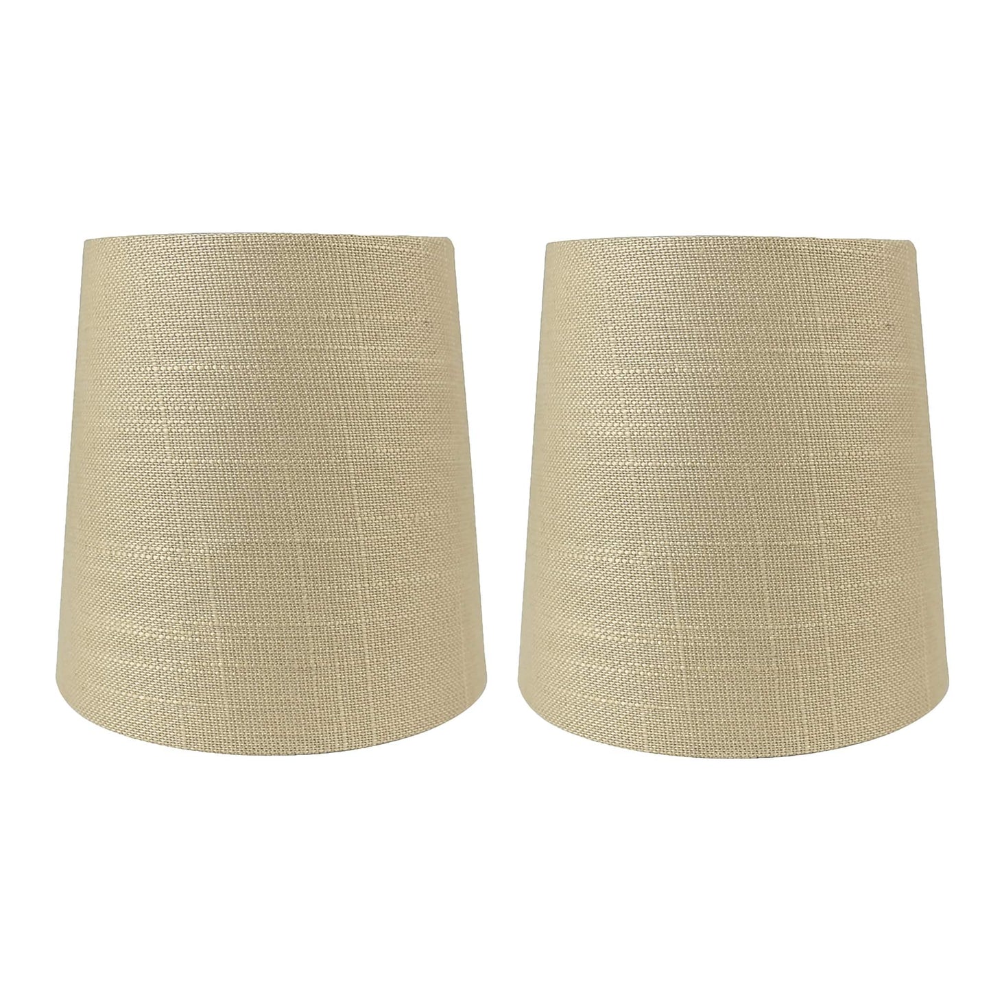 Abat-jour à pince en lin MERIVILLE pour lustre, 10 cm x 12,5 cm x 12,5 cm