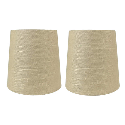 Abat-jour à pince en lin MERIVILLE pour lustre, 10 cm x 12,5 cm x 12,5 cm