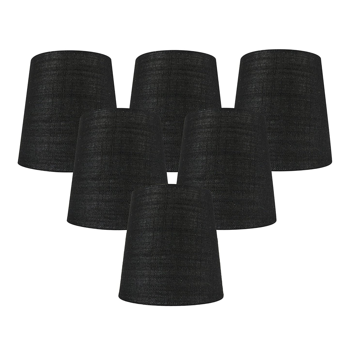 Abat-jour à pince en lin MERIVILLE pour lustre, 10 cm x 12,5 cm x 12,5 cm