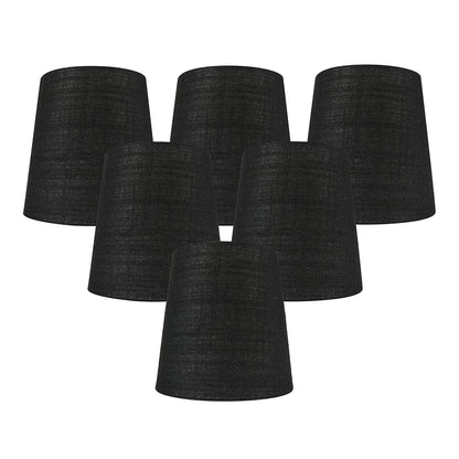 Abat-jour à pince en lin MERIVILLE pour lustre, 10 cm x 12,5 cm x 12,5 cm