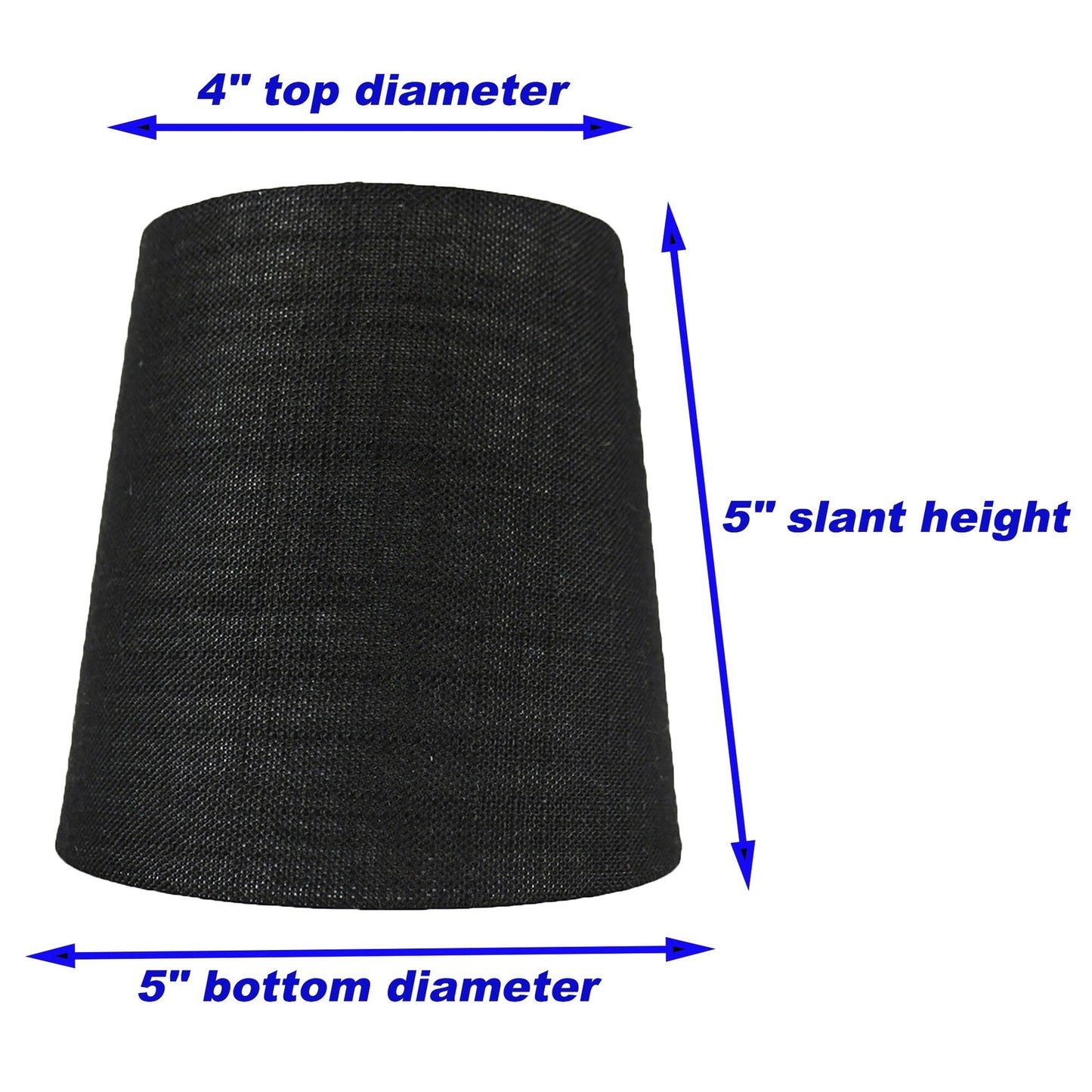 Abat-jour à pince en lin MERIVILLE pour lustre, 10 cm x 12,5 cm x 12,5 cm