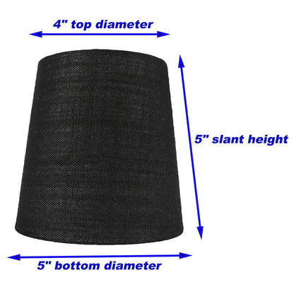 Abat-jour à pince en lin MERIVILLE pour lustre, 10 cm x 12,5 cm x 12,5 cm