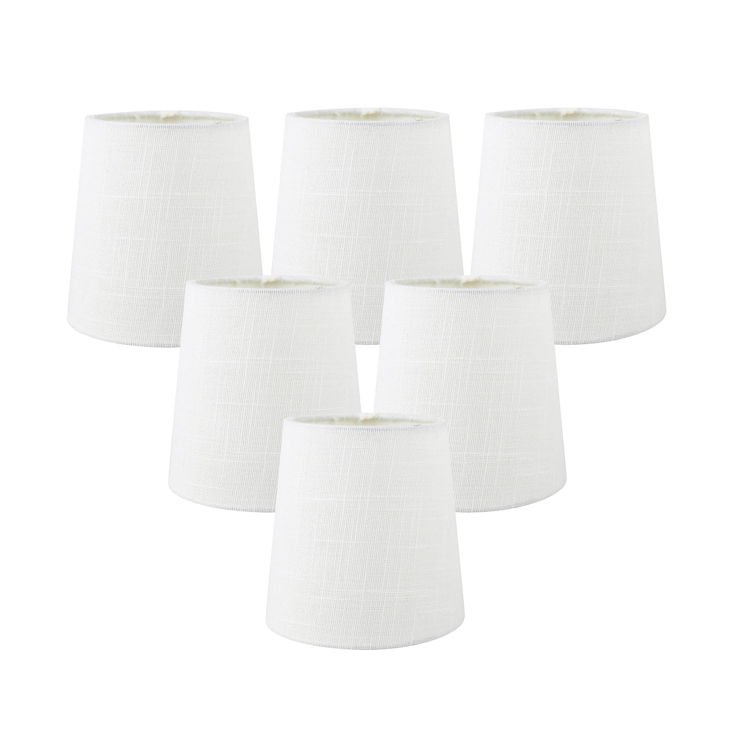 Abat-jour à pince en lin MERIVILLE pour lustre, 10 cm x 12,5 cm x 12,5 cm