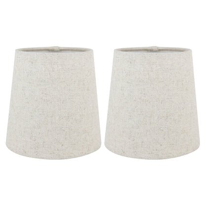 Abat-jour à pince en lin MERIVILLE pour lustre, 10 cm x 12,5 cm x 12,5 cm