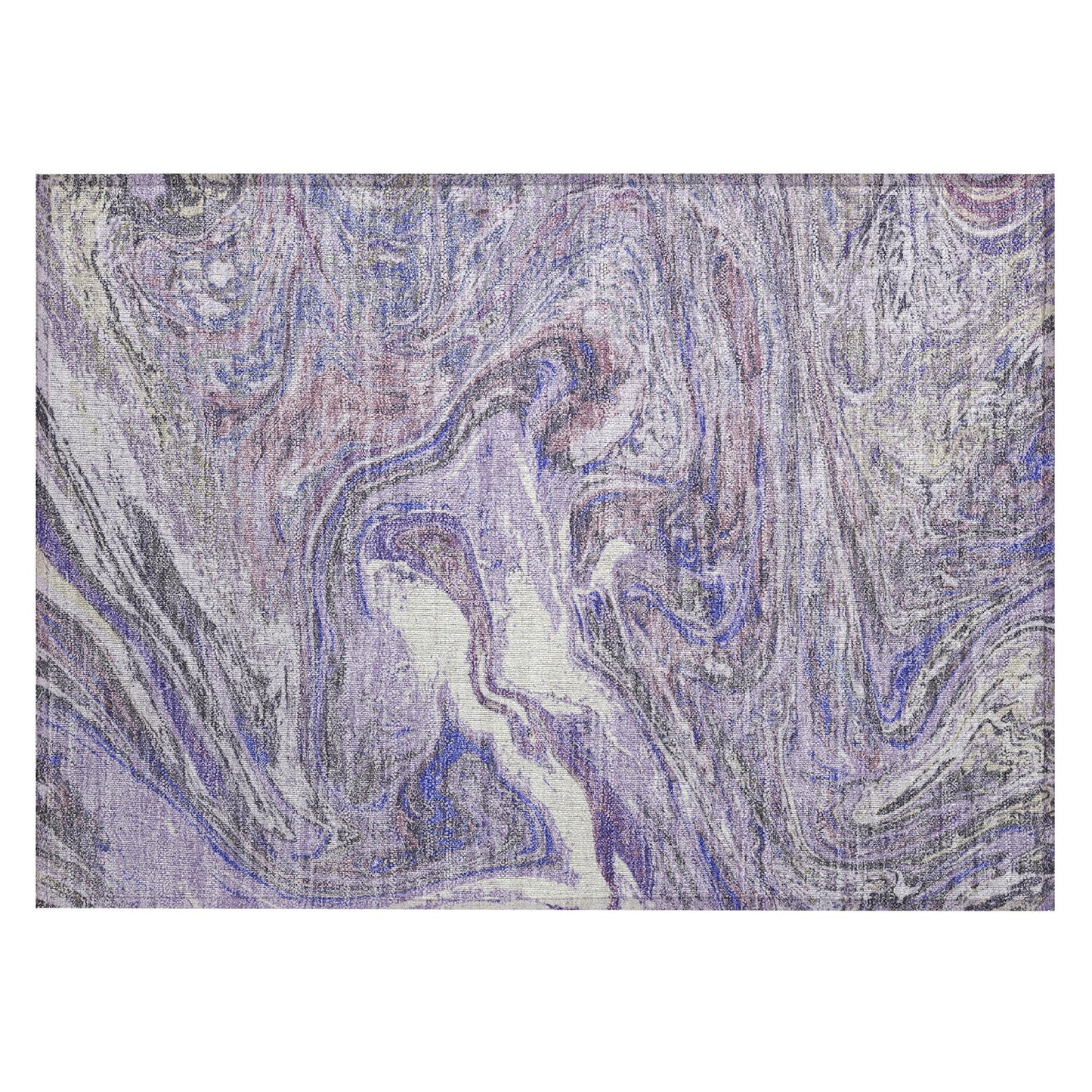 Tapis Chantille à motifs abstraits, lavable en machine, pour intérieur et extérieur