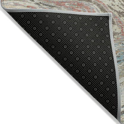 Tapis Chantille à motifs abstraits, lavable en machine, pour intérieur et extérieur
