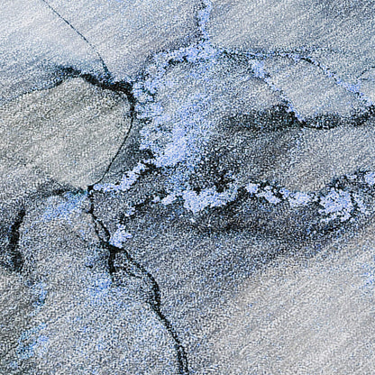 Tapis Chantille abstrait lavable en machine pour intérieur/extérieur