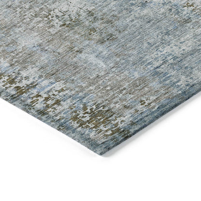 Tapis Chantille abstrait moderne lavable en machine pour intérieur/extérieur