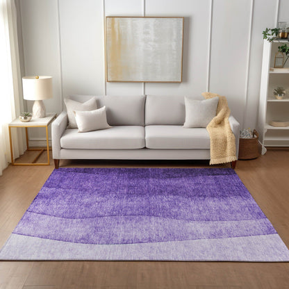 Tapis Chantille contemporain ombré lavable en machine pour intérieur/extérieur