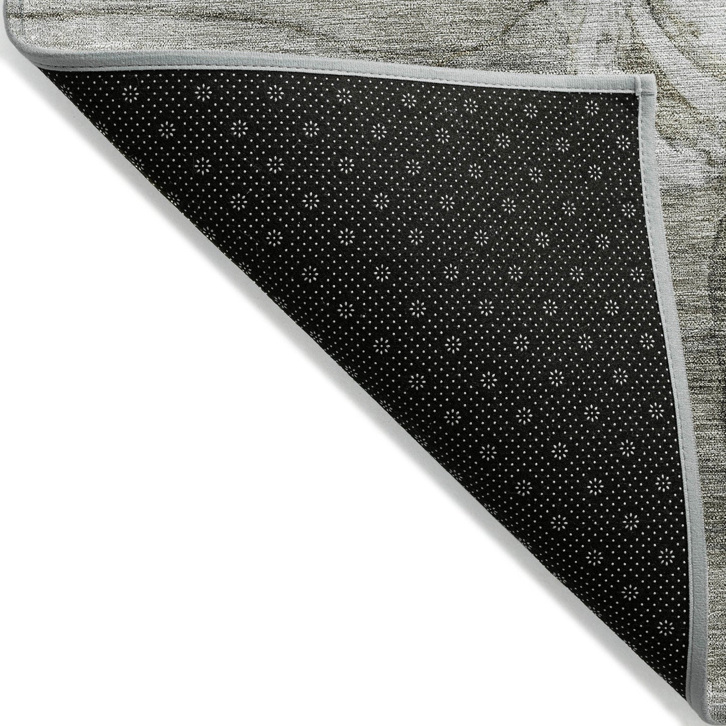 Tapis Chantille moderne à motif floral, lavable en machine, pour intérieur/extérieur