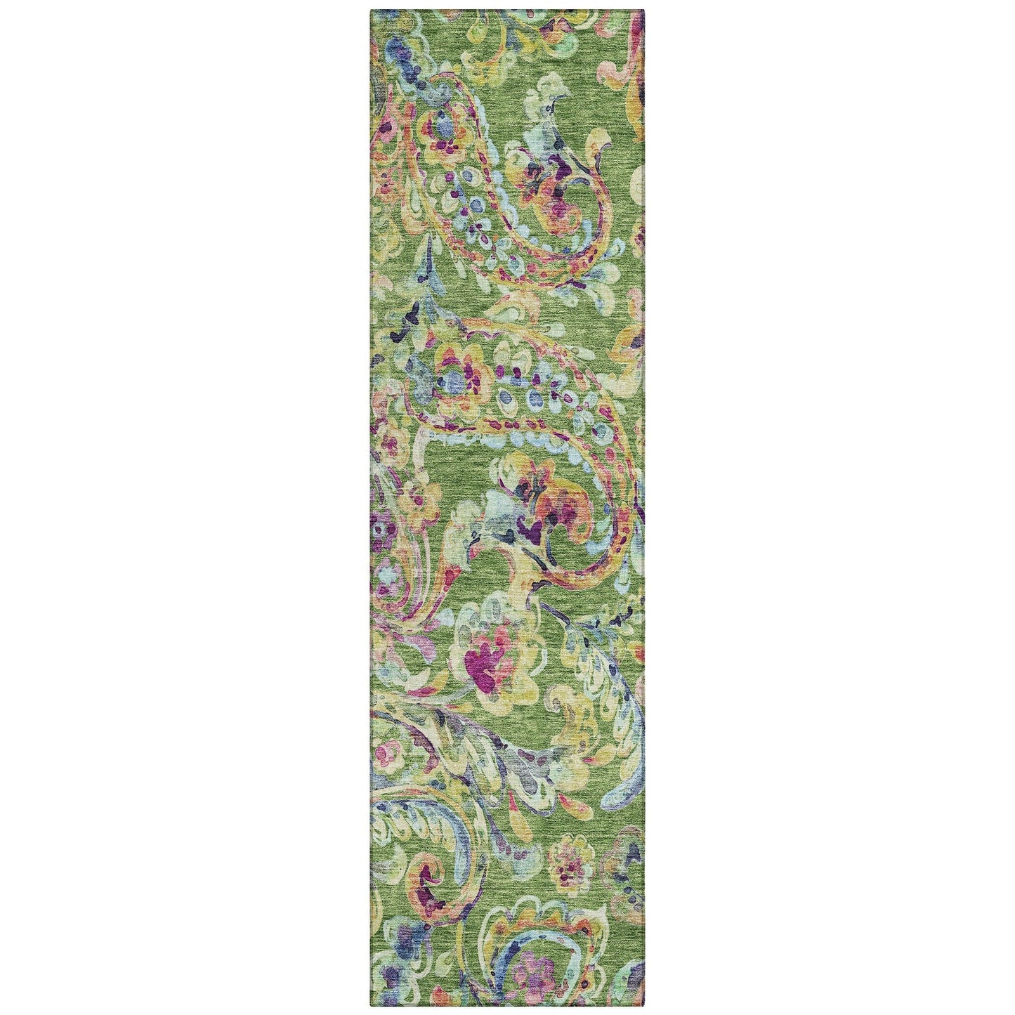 Tapis Chantille traditionnel à volutes lavable en machine pour intérieur/extérieur