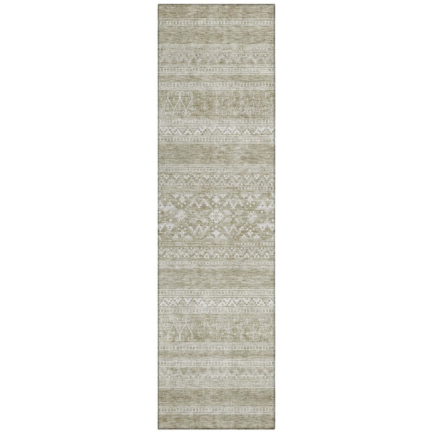Tapis Chantille tribal bohème lavable en machine pour intérieur/extérieur