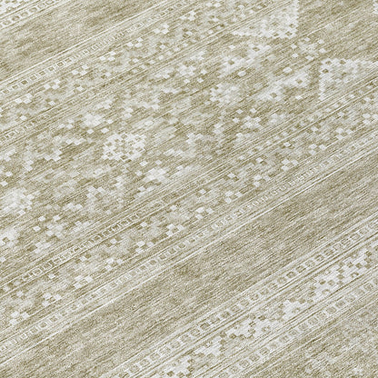 Tapis Chantille tribal bohème lavable en machine pour intérieur/extérieur