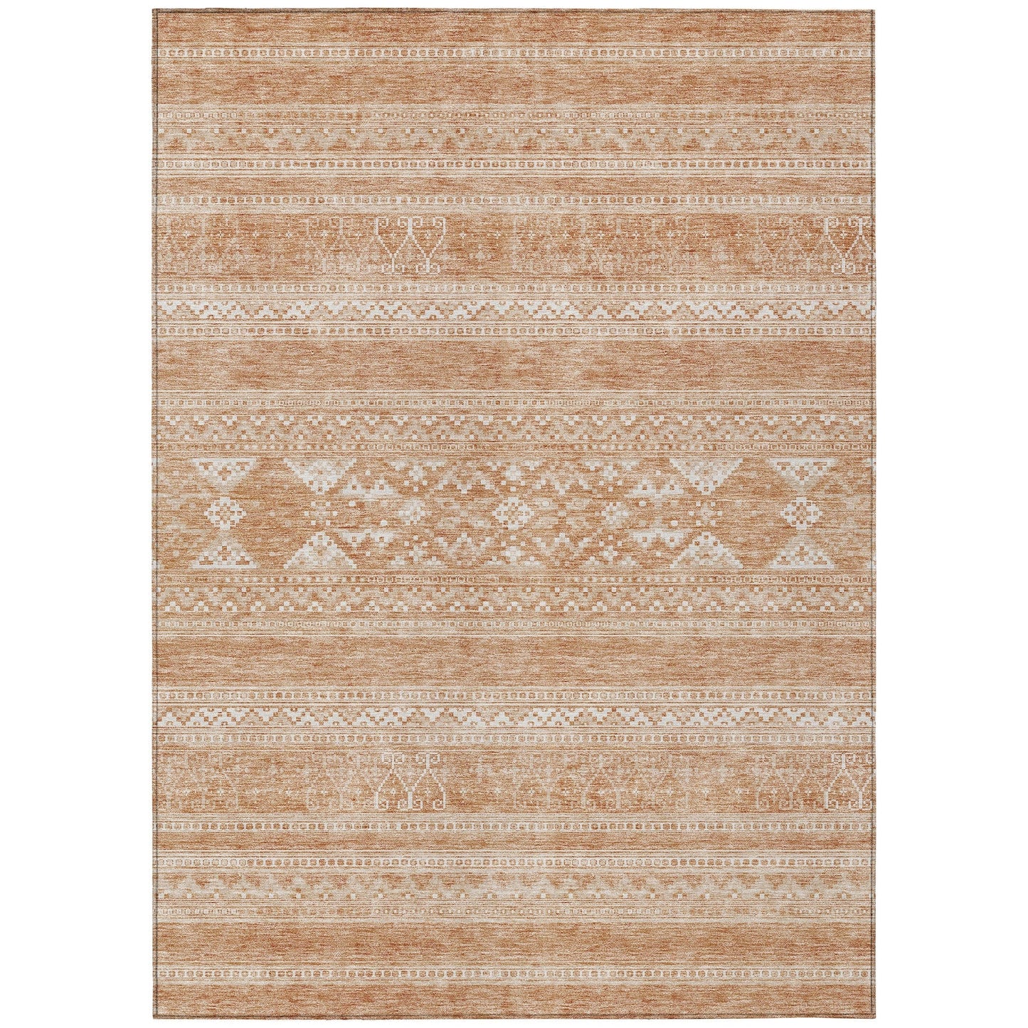 Tapis Chantille tribal bohème lavable en machine pour intérieur/extérieur