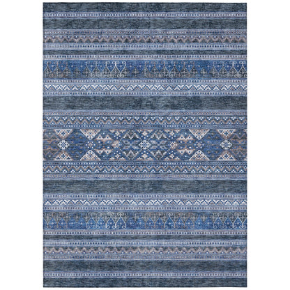 Tapis Chantille tribal bohème lavable en machine pour intérieur/extérieur