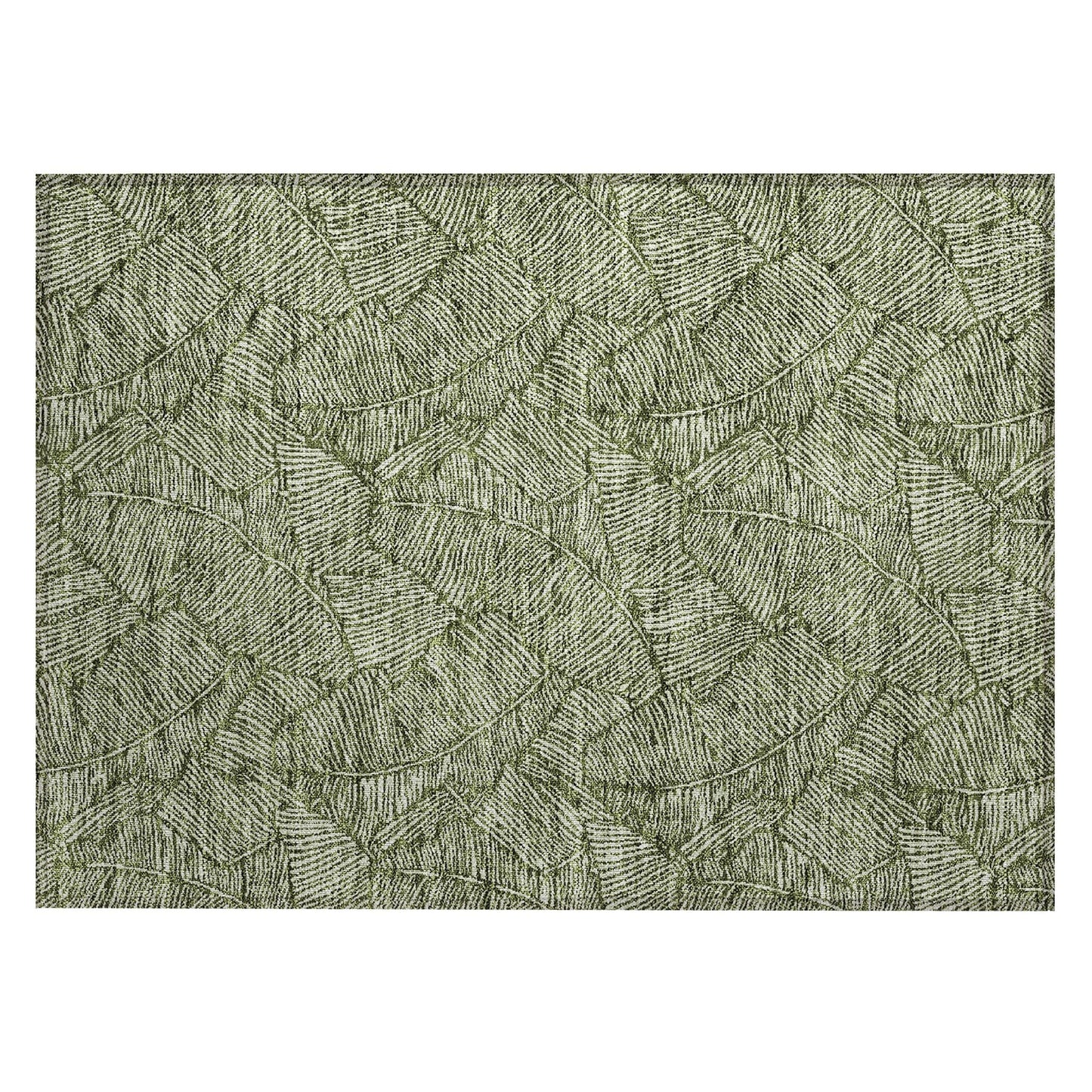 Tapis Chantille Tropical Palm lavable en machine pour intérieur/extérieur