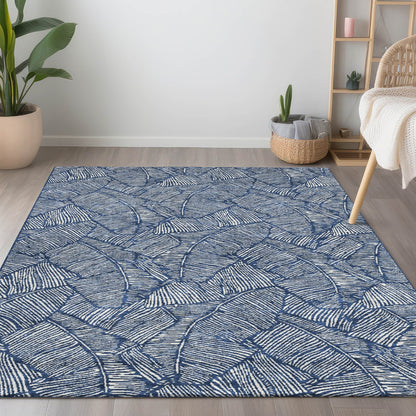 Tapis Chantille Tropical Palm lavable en machine pour intérieur/extérieur