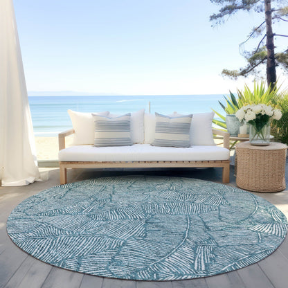 Tapis Chantille Tropical Palm lavable en machine pour intérieur/extérieur