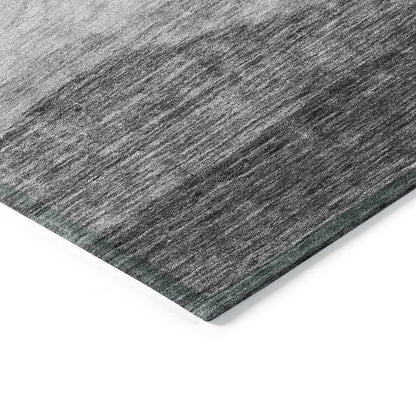 Tapis Chantille contemporain à vagues, lavable en machine, pour intérieur et extérieur