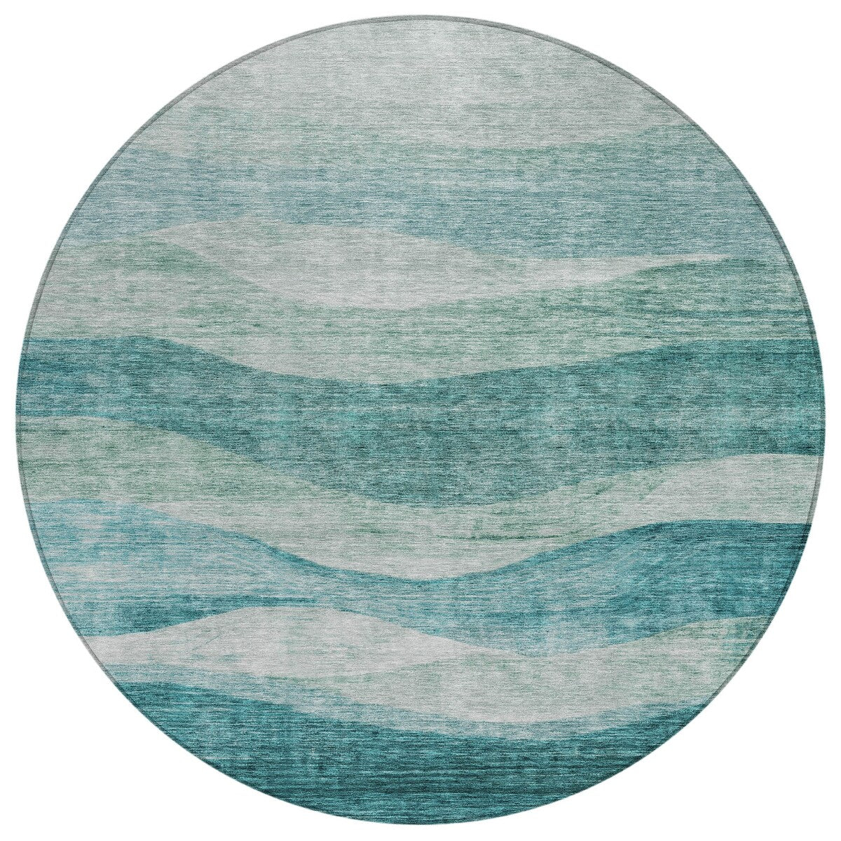 Tapis Chantille contemporain à vagues, lavable en machine, pour intérieur et extérieur