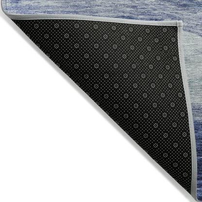 Tapis Chantille contemporain à vagues, lavable en machine, pour intérieur et extérieur