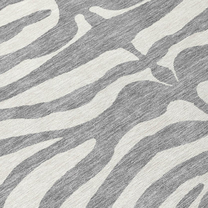 Tapis Chantille moderne à motif animal, lavable en machine, pour intérieur et extérieur