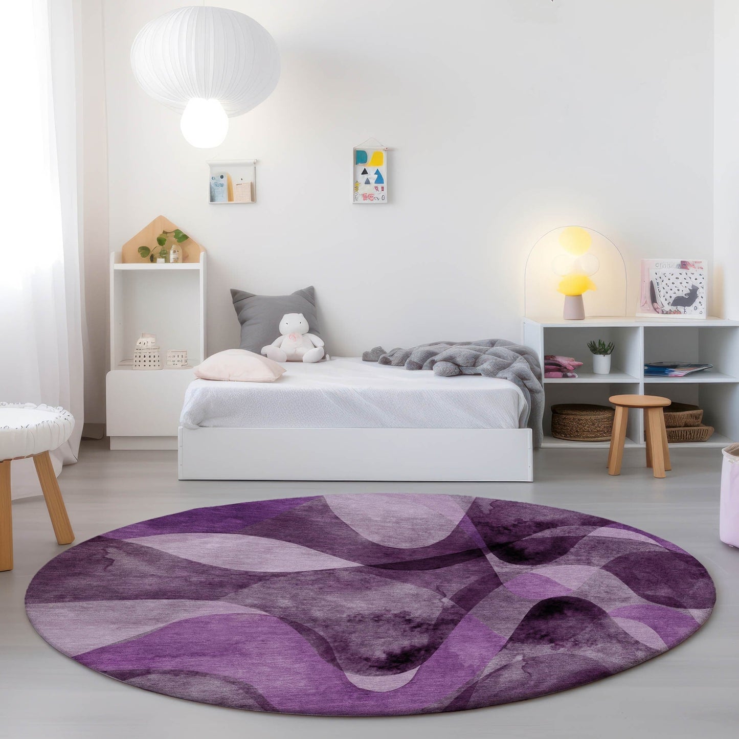 Tapis Chantille moderne lavable en machine pour intérieur/extérieur