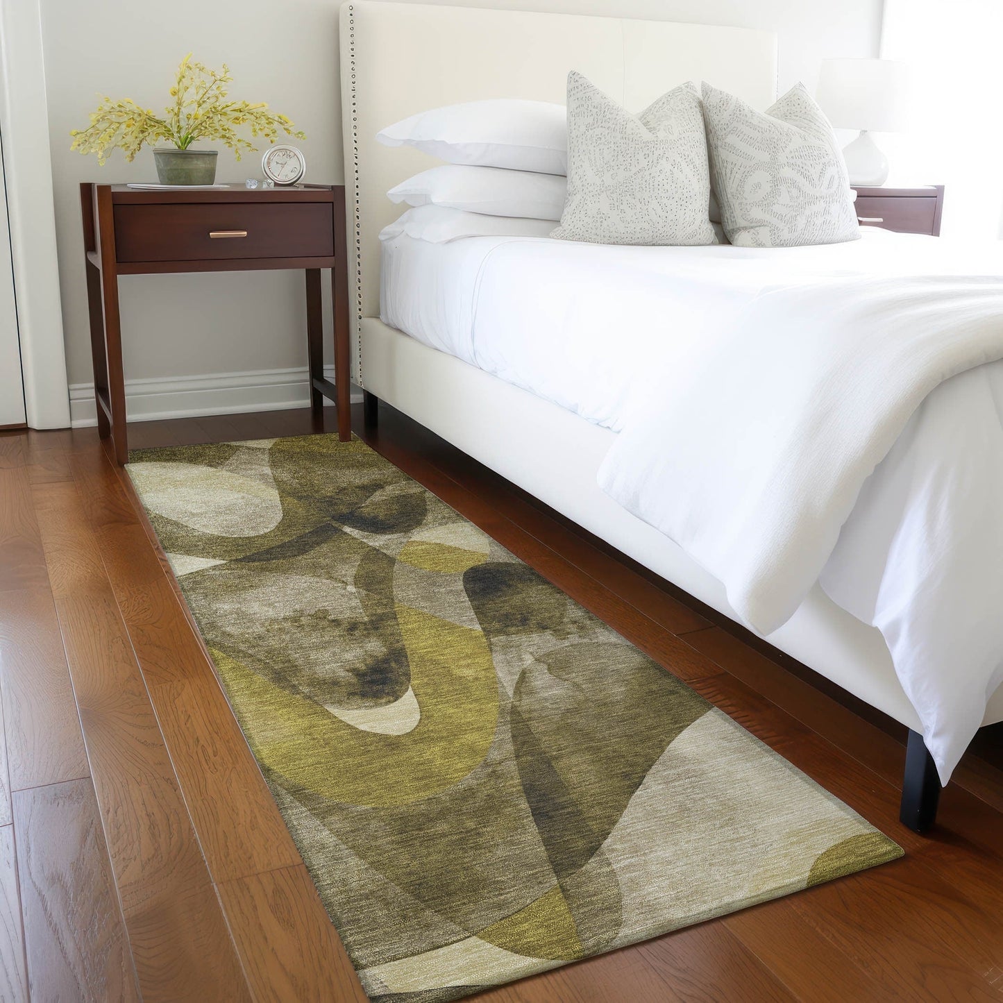 Tapis Chantille moderne lavable en machine pour intérieur/extérieur