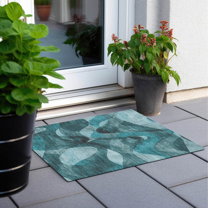 Tapis Chantille moderne lavable en machine pour intérieur/extérieur