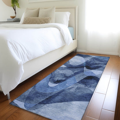 Tapis Chantille moderne lavable en machine pour intérieur/extérieur