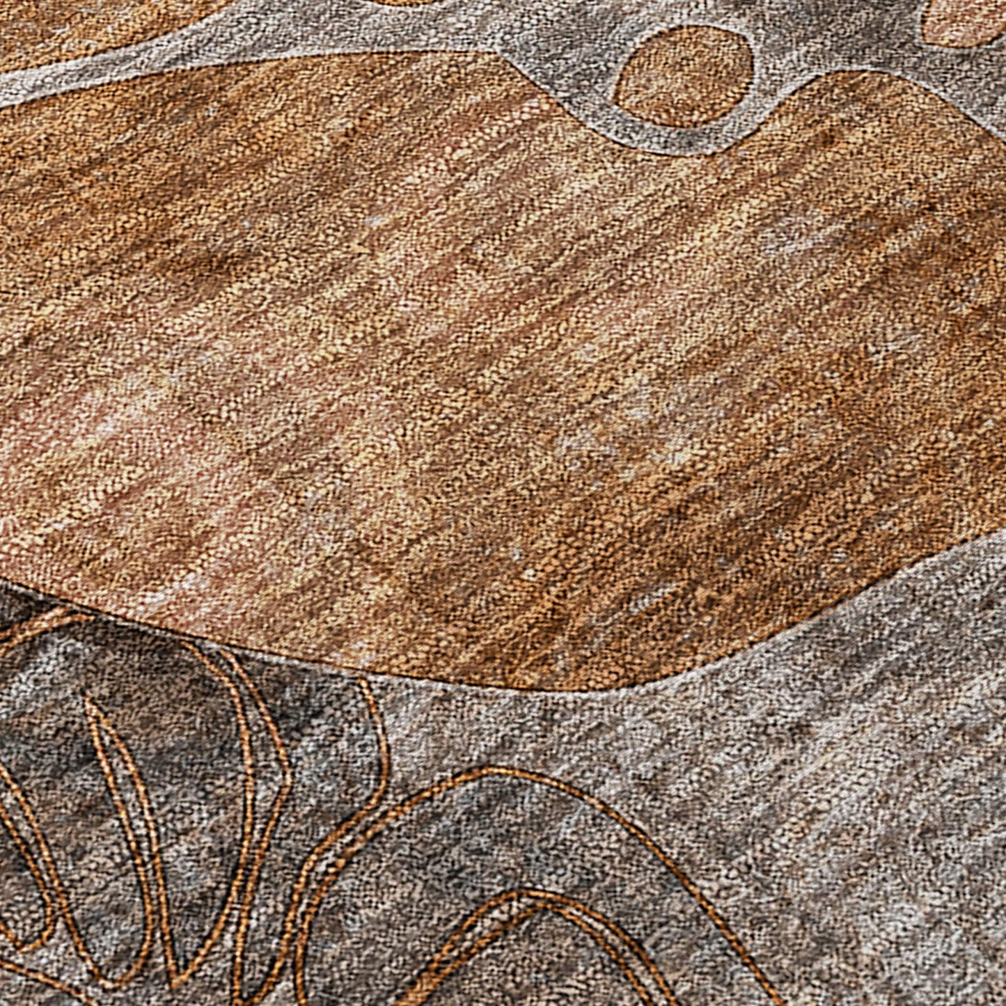 Tapis Chantille moderne à motif floral lavable en machine pour intérieur/extérieur